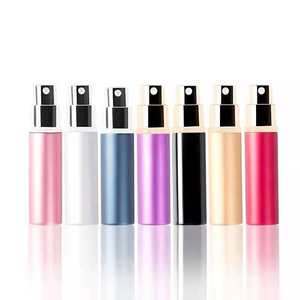 Mini Botella de Spray Metálica de Viaje de Alta Gama de 5 ml, Botella de Vidrio Vacía Recargable con Pulverizador Fino, Perfume Portátil - Product Image 2