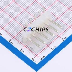 HX CH3.96-6P WZ Wire-to-Board Pin Header Bent Lead Through Hole,P=3.96mm Connector 1x6P 3.96mm Right Angle Insert CH - Product Image 1