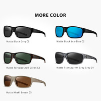Lunettes de soleil sport élégantes S16110, design de marque OEM, polarisées, pour hommes et femmes, pour la course à pied, le cyclisme et les courses.