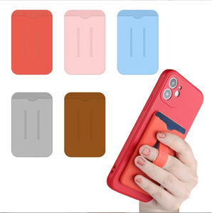 Creativo de silicona pegajosa para tarjetas de crédito, soporte de bolsillo ultradelgado para teléfono móvil, pegatinas traseras, fundas para tarjetas para iPhone y la mayoría de los teléfonos inteligentes - Product Image 3