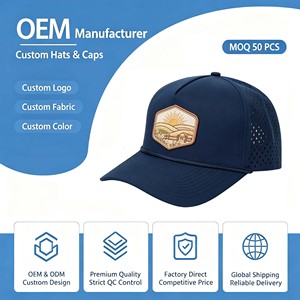 Custom Unconstructed Curved Brim 5 Panel Baseball Cap <b>Waterproof</b> Quick Dry Sport Running <b>Hat</b> with Zipper - Product Image 1