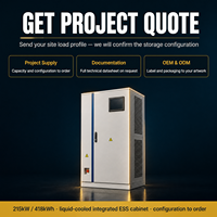 Unité de stockage de batteries 215 kW 418 kWh IP54 pour usines, parcs industriels, salles techniques et projets d'entrepôts