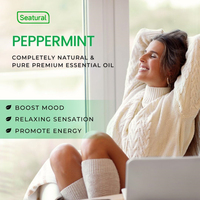 Huile essentielle de menthe poivrée 10 ml en roll-on, marque privée avec logo personnalisé, aromathérapie naturelle, rafraîchissante et apaisante