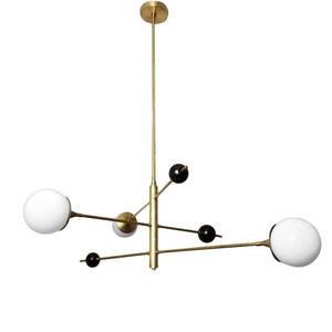 โคมไฟเพดานสไตล์นอร์ดิก โมเดิร์น มินิมอล สำหรับห้องนอน ห้องรับประทานอาหาร ห้องนั่งเล่น ดีไซน์เส้นตรงทันสมัย โคมไฟโมเลกุล - Product Image 1