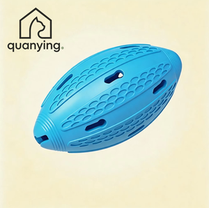 Juguete Dispensador de Golosinas para Perros con Forma de Balón de Rugby, Rompecabezas Interactivo, Alimentador Lento de Comida para Perros Pequeños y Medianos - Product Image 1