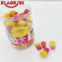 Permen lezat permen kentang goreng bentuk permen kustom permen manis dan permen grosir diisi dengan jam buah