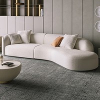 Luxus-Sofas Set Designs moderne Couch und wohnzimm gebogen kaufen Boucle weißes Sofa