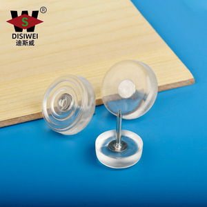 Pieds de meubles ronds transparents Yuan Siwei pour table, chaise, armoire, pieds épaissis, coussinets en plastique silencieux - Product Image 3