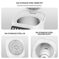 Distributeur d'eau électrique numérique 5L OEM personnalisé avec écran tactile, bouilloire chauffe-eau pour cuisine et bureau modernes