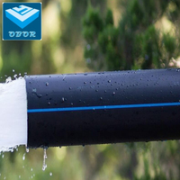 Tuyau en PEHD DN16-DN1600 pour l'alimentation en eau, tuyau en plastique PE 100 pour l'irrigation agricole et le drainage