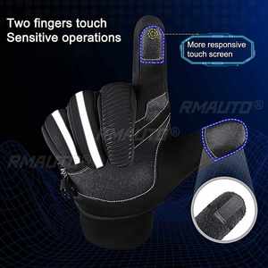 Gants de moto d'hiver pour l'extérieur, gants de moto d'hiver pour l'extérieur, écran tactile, gants de sport chauds pour femmes et hommes, antidérapants, imperméables - Product Image 5