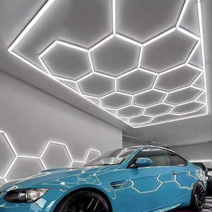 Novas Luzes Hex para Carro Garagem Pendurado Teto Trabalho Polidor Detalhe Hexagon Iluminação Auto Carro Detalhamento Luz - Product Image 1