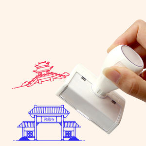 कस्टम पूर्व-हस्ताक्षर रबर फ्लैश स्टांप छोटे व्यक्तिगत व्यवसाय सजावट कार्यालय उपयोग के लिए लोगो एब्स प्लास्टिक सामग्री के साथ - Product Image 2