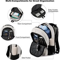 Sac à dos de sport unisexe décontracté grande capacité en tissu Oxford, extensible 20-35L, idéal pour les étudiants du collège et de l'université