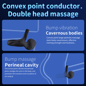 Nhẫn dương vật mới dành cho cặp đôi, rung 10 chế độ, giúp kéo dài thời gian xuất tinh và hỗ trợ cương cứng. - Product Image 2