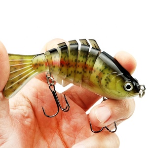 100mm 15.5g Segmented Submerged Minnow Fishing Lure Artificial Pencil Bait Multi Jointed Plastic Lures For Fishing