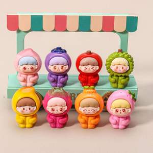 Solid Colour Fruit Pup Diy Resin Luminous Cartoon <strong>Jewellery</strong> Creative Small Pieces Pair Accessories Blind Bags - Product Image 5
