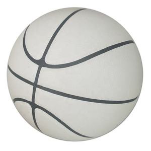 Usine personnalisée nouveau design Outdoor marque Basketball à vendre tout <span class=keywords><strong>basket</strong></span> blanc ligne noire taille 7 TPU - Product Image 4