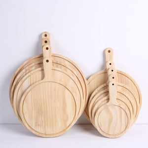 <span class=keywords><strong>Vajilla</strong></span> ecológica, tabla de cortar de madera maciza, plato para Sushi, Pizza, cocina sin pintar, plato de comida de madera de pino - Product Image 4