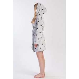 Bata de Baño para Mujer, Suave, con Capucha, Manga Larga/Corta, Cintura Elástica, Transpirable, Estampado Sexy, para Invierno y Uso Doméstico - Product Image 2