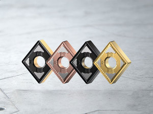 Plaquettes de tournage en carbure PVD OEM Kennametal Kenloc Série CNMG-FN pour l'acier, l'acier inoxydable, l'alliage <span class=keywords><strong>d</strong></span>'acier HRC45-65, tournage de finition - Product Image 1