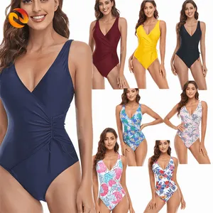 High Quality OEM Italy Carvico Swimsuit One Piece Zipper Design Sexy Bikini Swimwear & Beachwear