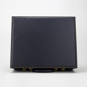 Premium Custom Black MDF Leather Briefcase Luxury Portable Essential Oil <strong>Tool</strong> Clothing Perfume <strong>Wooden</strong> <strong>Box</strong> Handmade for Cosmetic - Product Image 3