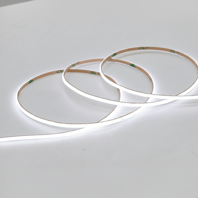 COB Light 384 LEDS 3MM Width DC 24V 8W/M Mini LED Strip Light Single Color Warm/Neutral/Cold White Dimming Lighting