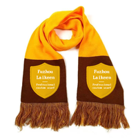Acryl-Fußballschal für Nationalmannschaften mit individuellem Logo und Etikett, mit Quasten, Jacquard-gestrickt, für Fans