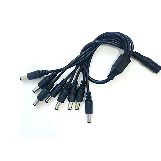 Swan Custom 2 Ways 4 Ways 5 Ways 8 Ways Splitter Telecommunication DC Power Supply Cable