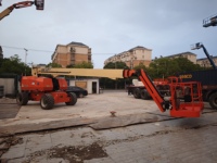 Plateforme élévatrice télescopique JLG 860SJ d'occasion, hauteur de travail 28,21 m, diesel, 4x4, nacelle élévatrice à flèche droite d'occasion