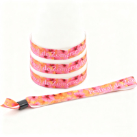 Bracelets en tissu personnalisés avec logo par sublimation |   Bracelet en tissu élégant et durable pour événements écologiques