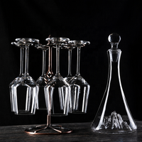 Ensemble de carafes en verre cristal minimaliste motif montagne pour les fêtes