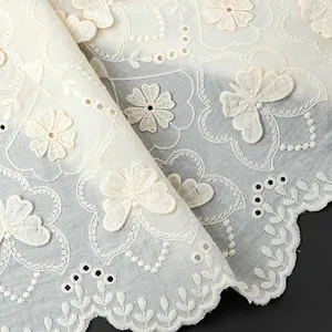 Factory Price Lace Clothing Embroidered Flower Embroidery Trim Lace
