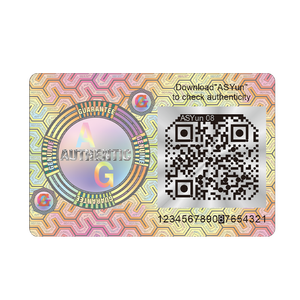 <strong>Custom</strong> 3D <strong>QR</strong> <strong>Code</strong> Stickers Holographic Anti-Counterfeiting Labels with Printing for Cosmetic Brands PET Material - Product Image 5