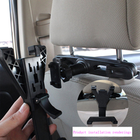 Support de téléphone portable et tablette pour siège arrière de voiture, nouveau support paresseux pour appuie-tête arrière, moulage par injection