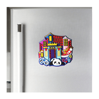 Aimant en caoutchouc souple à motif personnalisé Aimant de réfrigérateur 2D 3D Pays Ville touristique Cadeau promotionnel Aimant de réfrigérateur France Allemagne