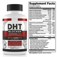 Capsules Bloqueuses de DHT à Base de Plantes OEM ODM, Formule Personnalisée, Végétaliennes, Soutien Nutritionnel pour la Croissance Capillaire, Complément Alimentaire, Marque Privée