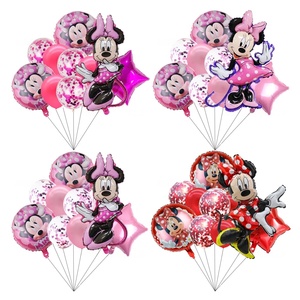 Bán Buôn Màu Hồng Mickey Chuột Bóng Đặt Trang Trí <span class=keywords><strong>Minnie</strong></span> Chủ Đề Cô Gái Sinh Nhật Đảng Bóng Bay Kit Nguồn Cung Cấp - Product Image 1