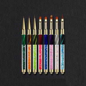 Fabricant professionnel de fournitures pour ongles <span class=keywords><strong>Pinceau</strong></span> acrylique pour ongles oeil de chat en métal Peinture personnalisée <span class=keywords><strong>Pinceau</strong></span> à ongles en <span class=keywords><strong>gel</strong></span> UV - Product Image 5
