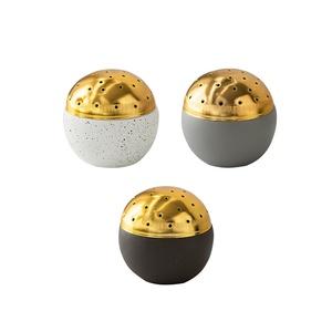 Quemador de Incienso Portátil Moderno, Creativo y Sencillo, de Lujo Ligero, con Base Esférica de Cemento para Uso Religioso - Product Image 2