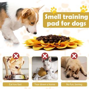 Tapis olfactif PAIPET Tournesol pour chiens, jouet interactif d'enrichissement pour le nettoyage automatique des dents, l'entraînement au recherche de nourriture, l'alimentation lente et la réduction <span class=keywords><strong>du</strong></span> <span class=keywords><strong>stress</strong></span> - Product Image 4
