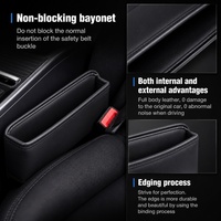 Organisateur de rangement pour l'espace entre les sièges de voiture, accessoire d'intérieur automobile, boîte de rangement pour fente de siège avec vente en gros OEM