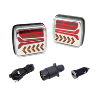 Kit d'éclairage sans fil pour tracteur, bateau, camion, fourgon, lampe magnétique à LED pour remorque