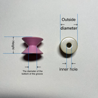 Rouleau Guide en Céramique d'Alumine de Précision, Haute Résistance à l'Usure et à la Corrosion, pour Machines Textiles/Imprimeries