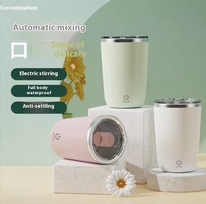 Wholesale Fully Automatic Stainless Steel Water Cup Lazy Magnetic Charging Electric <b>Coffee</b>/Mixed Tea Cup New Hot Cold Features - Product Image 5