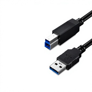 ปอด Kay USB 3.0 Type A TO B สายเครื่องพิมพ์5Gbps สายเชื่อมต่อข้อมูล28/24AWG แบบหุ้มสองด้านสำหรับสแกนเนอร์ HP Canon OEM - Product Image 1