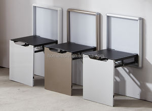 HOMEMORE เก้าอี้พับได้หนา40มม. แบบ <span class=keywords><strong>DIY</strong></span>,พับได้สำหรับงานหนักพับได้ประหยัดพื้นที่แบบมองไม่เห็นติดผนังเก้าอี้พับโลหะ - Product Image 6