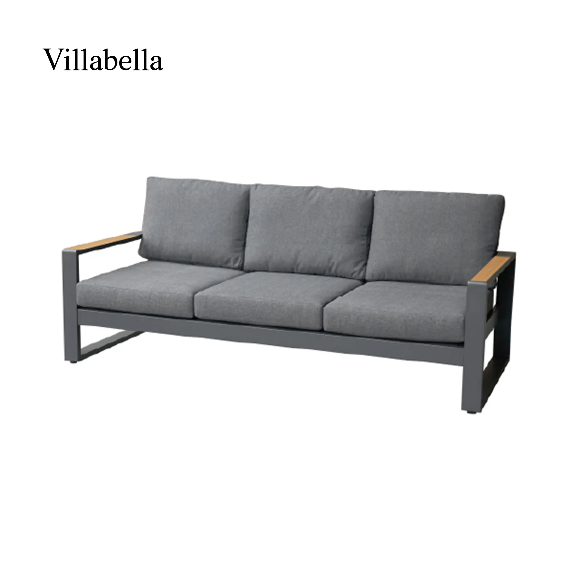 Modernes Hotel Villa Terrassen möbel Gartens ofa Alle Aluminium Gartenmöbel 3-Sitzer Outdoor Sofa