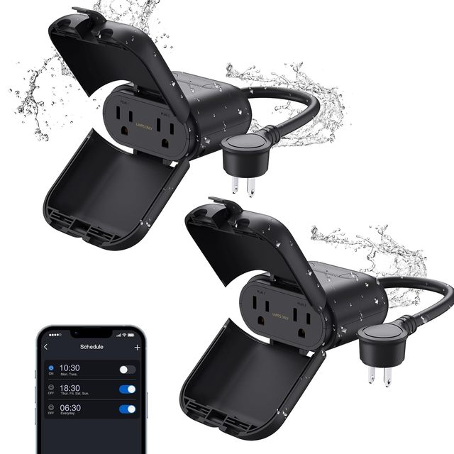 Wholesale American Standard Ip66  Outdoor Waterproof Wifi Tuya Smart Dimmer Plug Outlet Extension Smart Socket
